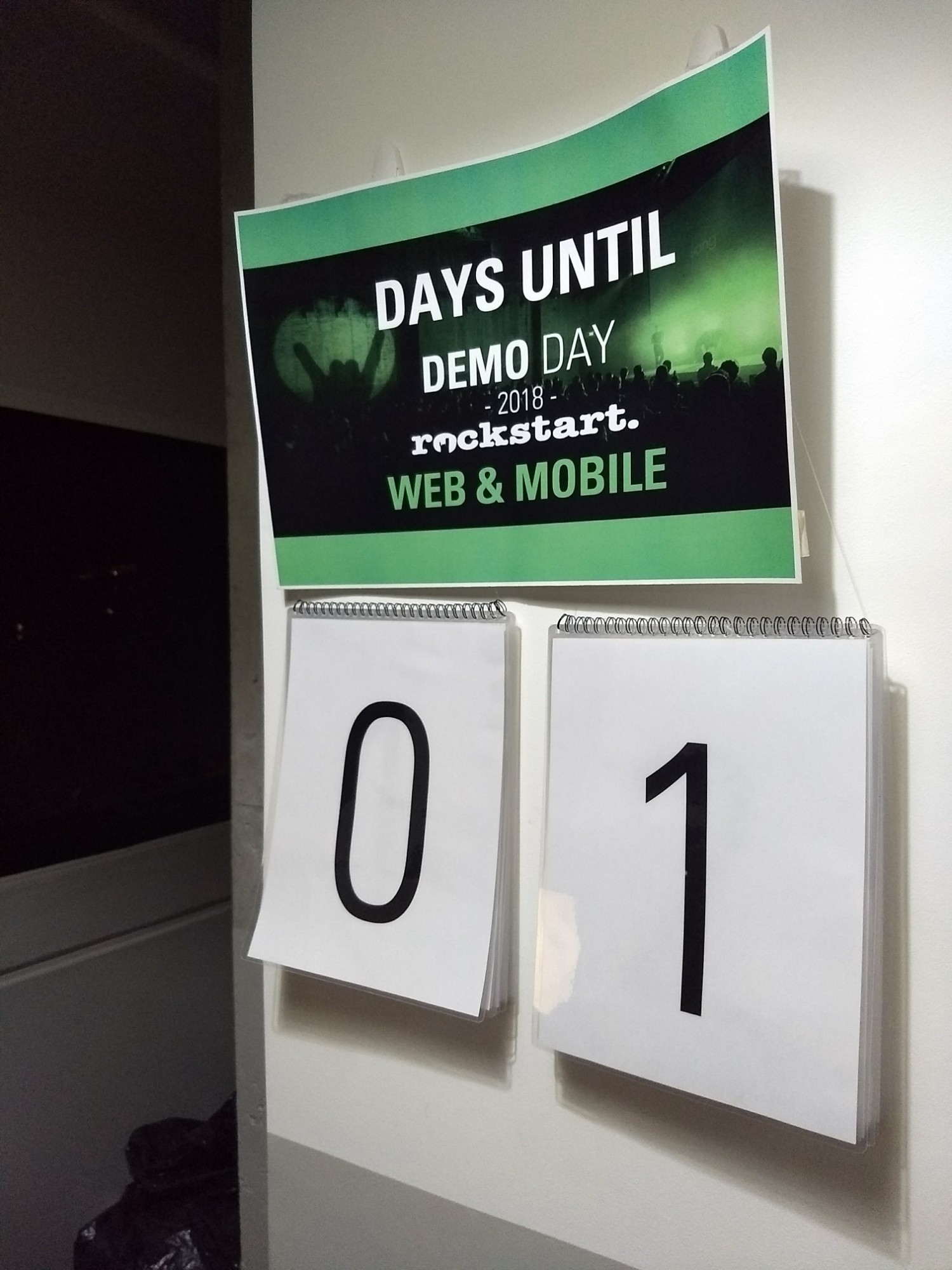 Contador de Rockstart: falta 1 día para el Demo Day 2018.