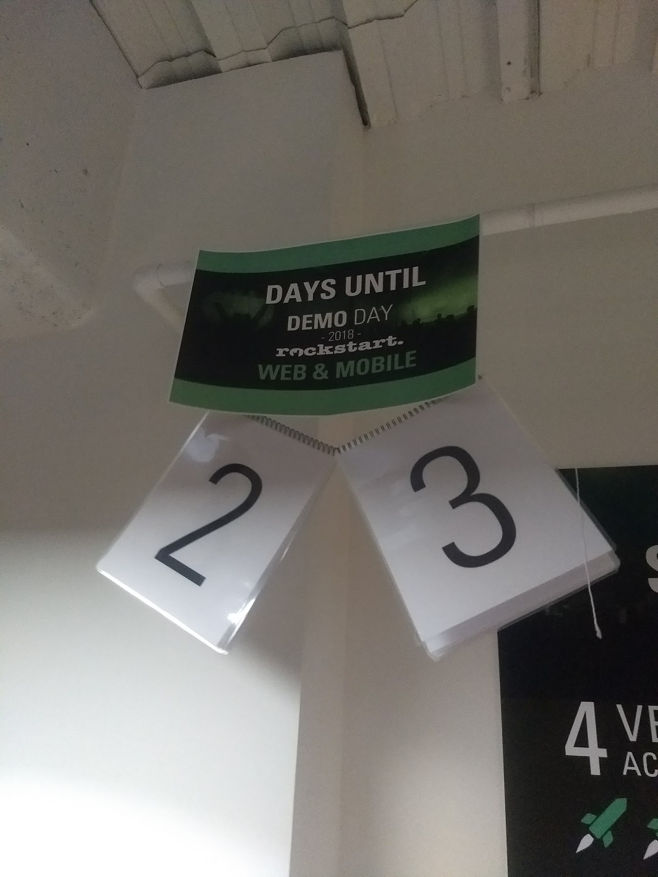 Contador de Rockstart: faltan 23 días para el Demo Day 2018.